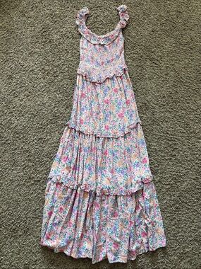 Floral Tiered Ruffle Maxi Dress